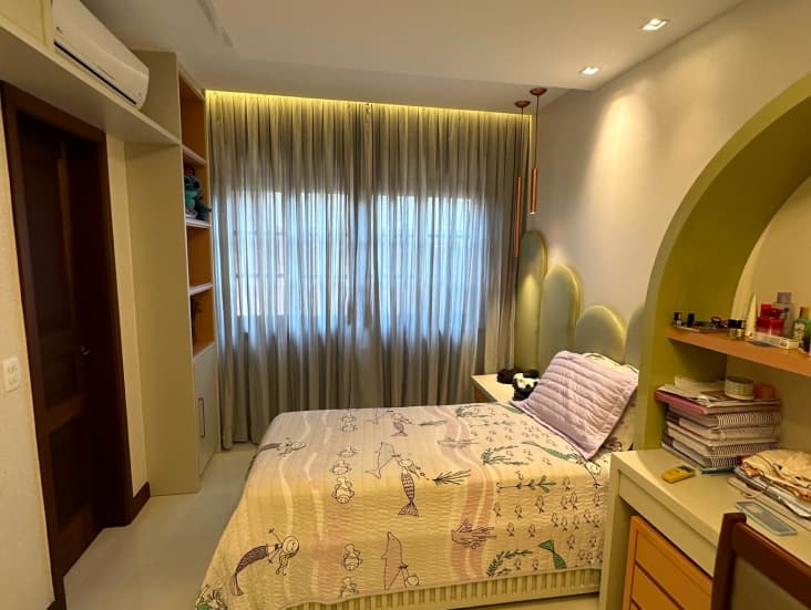 Cortina para quarto prega americana